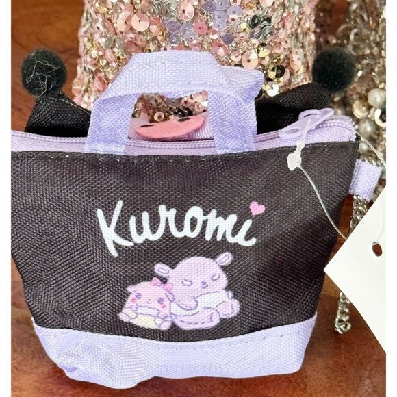 Kuromi Small Coin Purse With Adjustable Chain Zipper Closure NWT - Picture 4 of 4